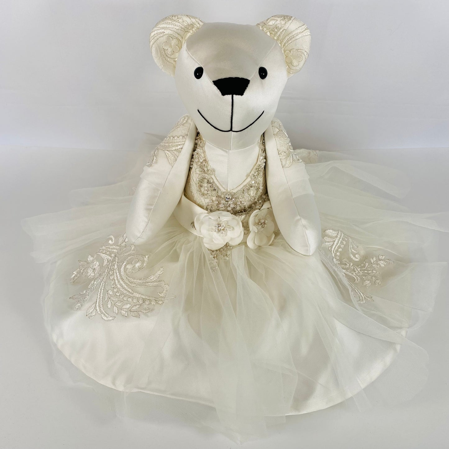 Wedding /Prom /Christening Classic Keepsake Bear (Button Jointed arms & legs)