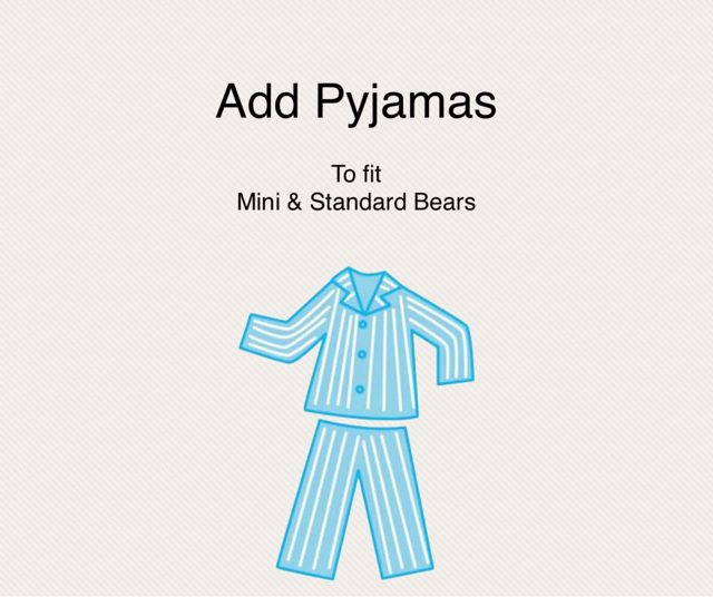 RE-SIZED CLOTHING TO FIT YOUR BEAR - (Multiple variations)