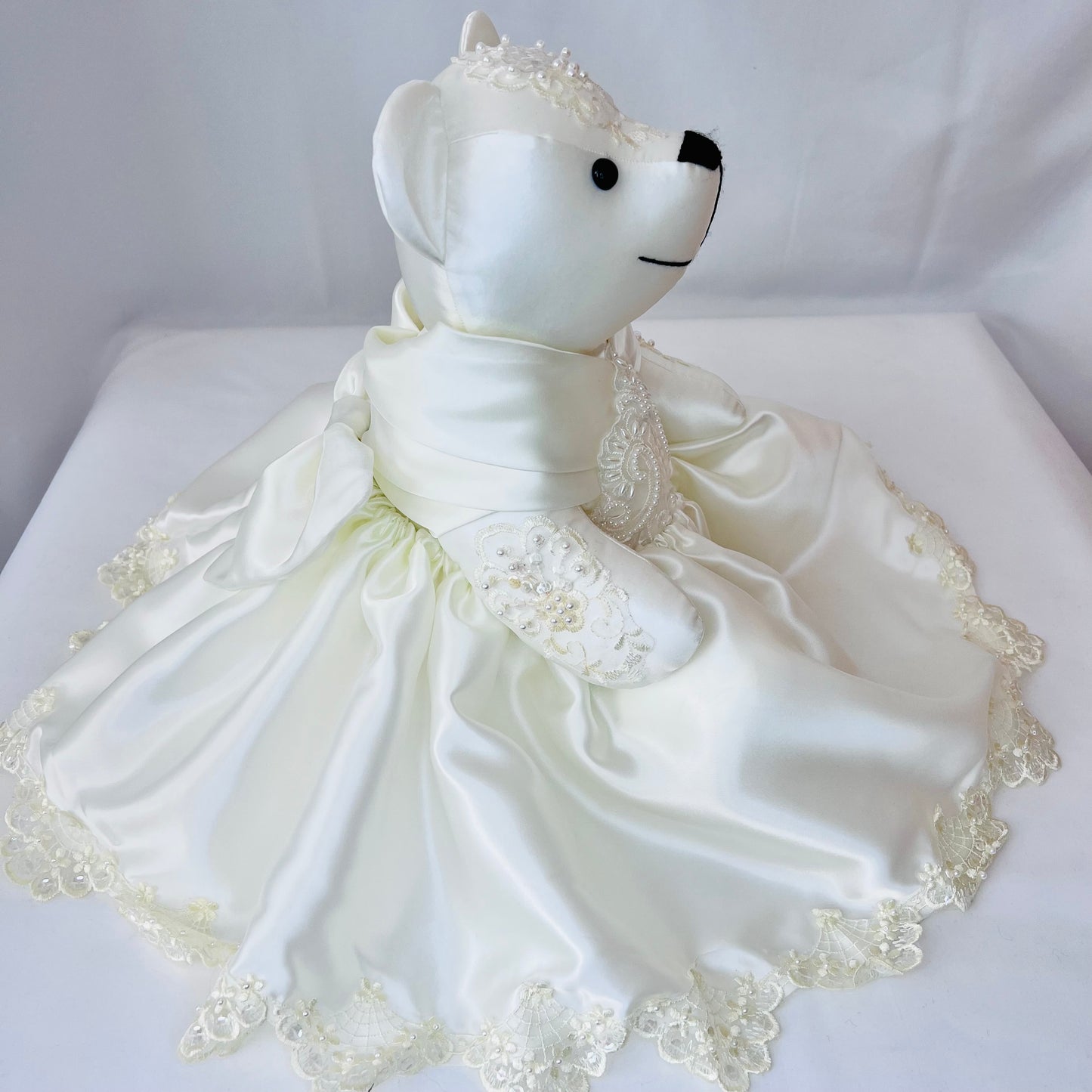 Wedding /Prom /Christening Classic Keepsake Bear (Button Jointed arms & legs)