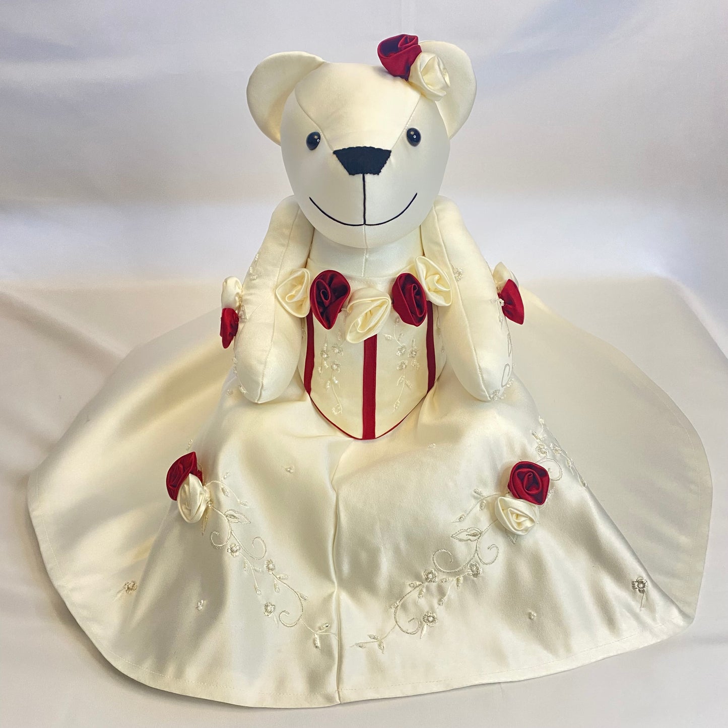 Wedding /Prom /Christening Classic Keepsake Bear (Button Jointed arms & legs)