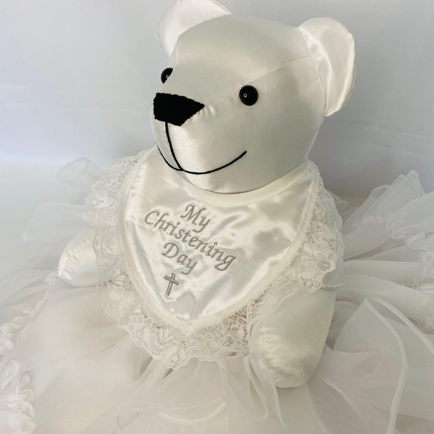 Wedding /Prom /Christening Classic Keepsake Bear (Button Jointed arms & legs)