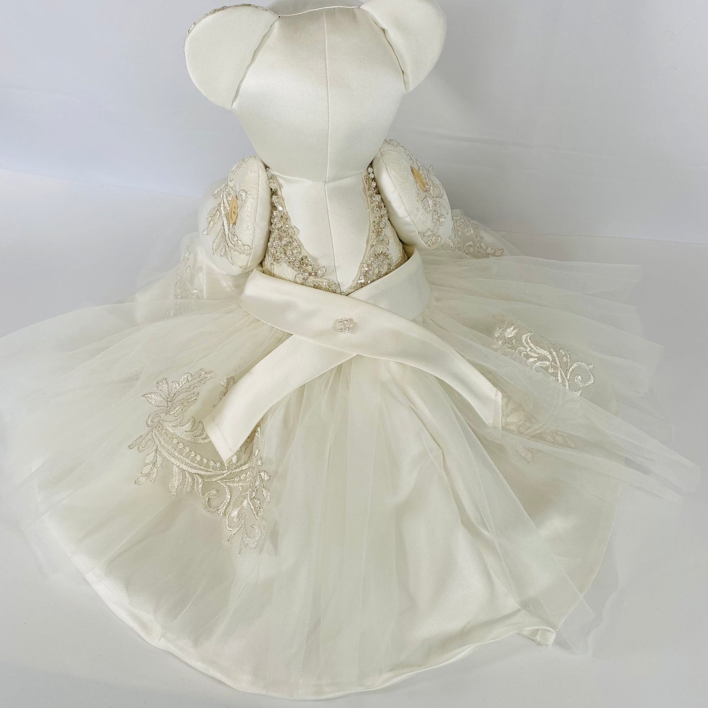 Wedding /Prom /Christening Classic Keepsake Bear (Button Jointed arms & legs)