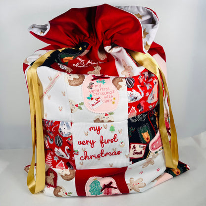 Christmas Patchwork Keepsake Sack