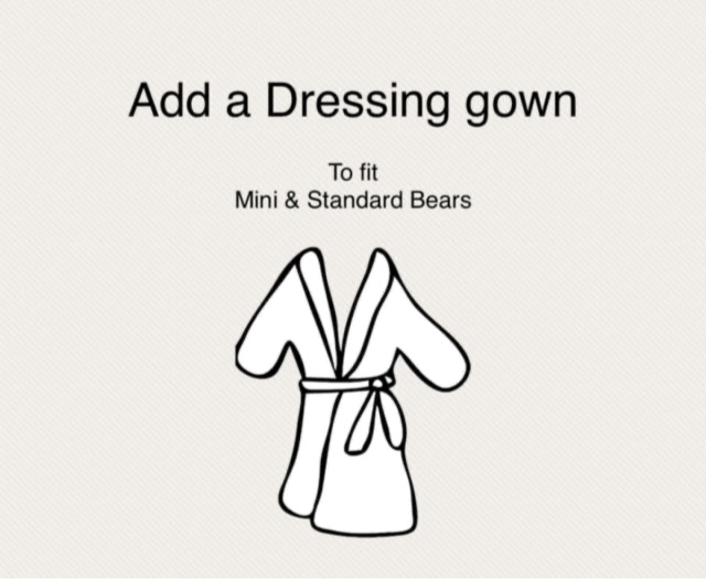 RE-SIZED CLOTHING TO FIT YOUR BEAR - (Multiple variations)