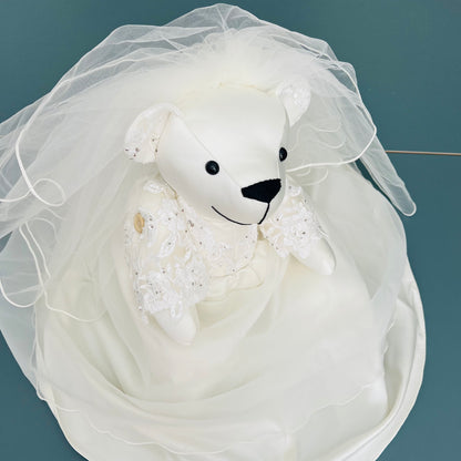 Wedding /Prom /Christening Classic Keepsake Bear (Button Jointed) - (Back in stock TBC)