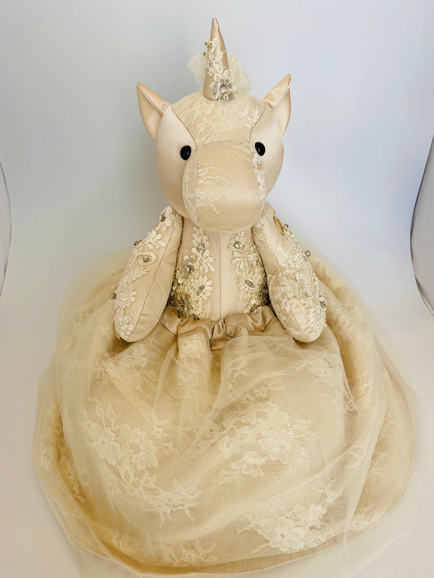 Wedding /Prom /Christening Classic Keepsake Bear (Button Jointed arms & legs)