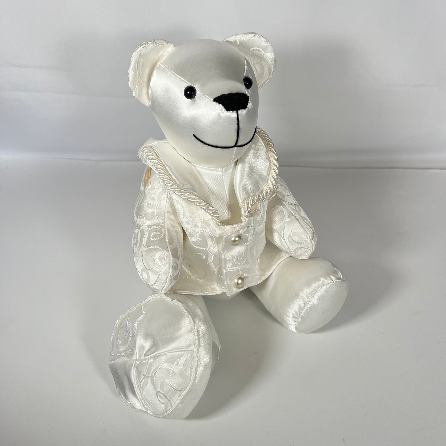 Wedding /Prom /Christening Classic Keepsake Bear (Button Jointed arms & legs)