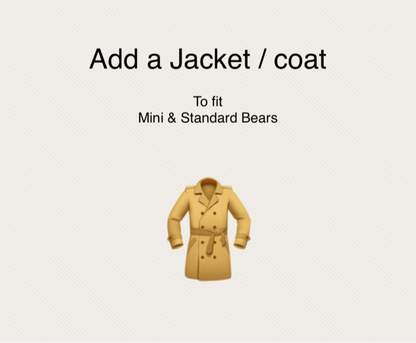 RE-SIZED CLOTHING TO FIT YOUR BEAR - (Multiple variations)